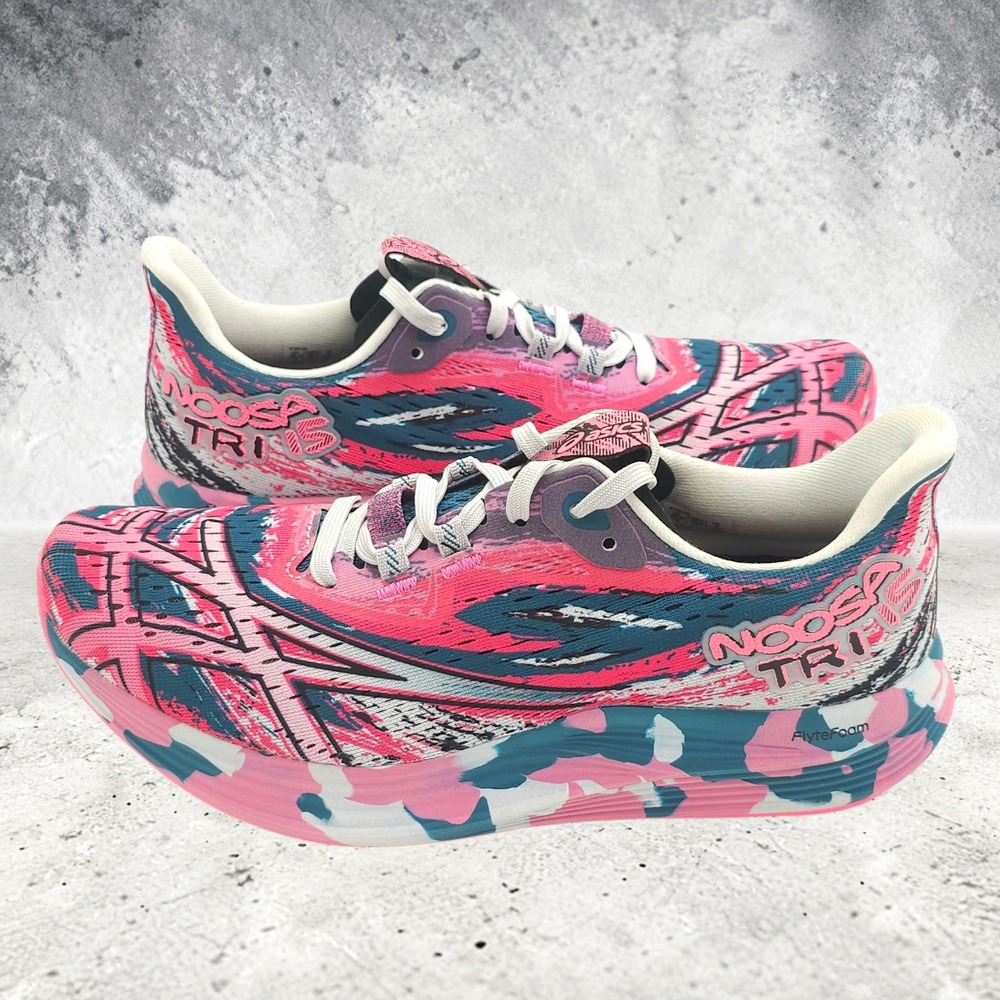ASICS Noosa Tri 15 Avant Garde Restful Teal Hot Pink Running Shoes Womens 8